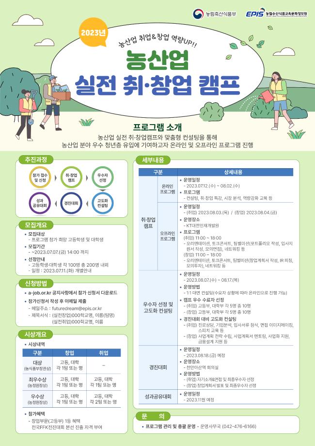 2023년 농산업 실전 취 창업 캠프 1